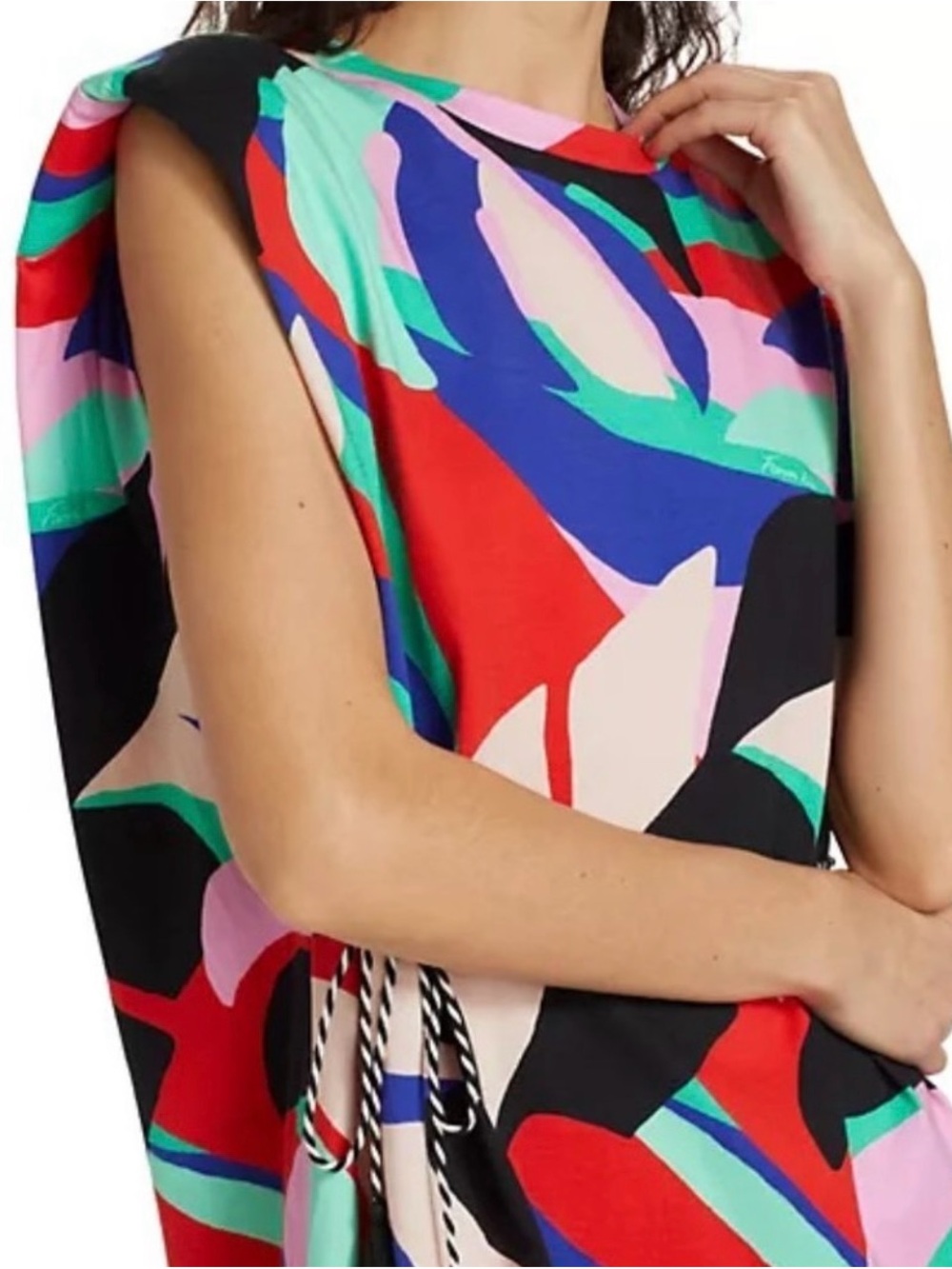 Farm Rio Abstract Print Midi Dress - Picture 3 of 4